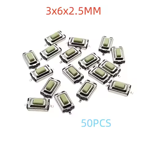 Tactile Push Button Switch 50PCS Tact Touch Micro Switch 3X6X2.5 Tactile Push Button Switch 3*6*2.5 