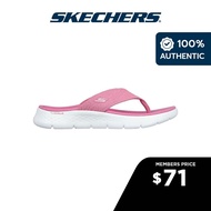 Skechers Women On-The-GO GOwalk Flex Splendor Sandals - 141404-PNK Contoured Goga Mat Footbed, Ultra Go