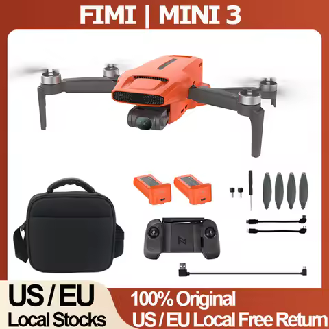 FIMI MINI3 GPS Drone With Camera 3-Axis Gimbal Professional RC Duaddcopter FPV 9KM Remote Flight 4K 