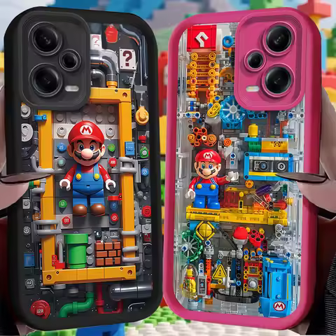 Building Blocks M-Marios Case for Xiaomi Redmi A5 A4 A3 A3X A2 A1 Plus 13X Redmi K80 Ultra K70 K70E 