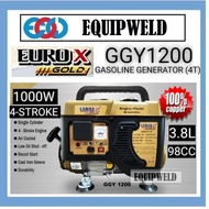 EUROX GOLD GGY1200 GASOLINE GENERATOR 1000W 98CC 3.8L (4-STROKE) 4T PETROL ENGINE 900W RECOIL 1000 WATT 900 EUROPOWER