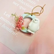 【元氣小白熊 花禮擴香石】手作材料包/擴香石/可完成2入成品