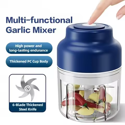 320ML Electric Garlic Grinder, Vegetable Chopper, Food Processor, USB Mini Garlic Grinder, Portable 