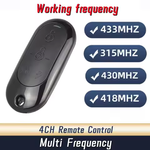 Wireless Remote Control Transmitter 4 Button 433MHz Universal 4 Button Garage Door Opener Remote Con