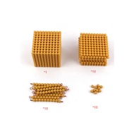 Montessori Math Toys Golden Beads Material Counting Game Kids Learning Resources Early Childhood Edu
