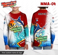 Jersey anak mancing mania baju kaos fishing lengan panjang