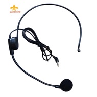 [New] Cable Head-mounted Headset Microphone Flexible Wired Boom Amplifie