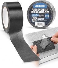 Fly Screen Repair Kit 5 cm × 9 m - Self-Adhesive Fibreglass Repair Tape for Mosquito Net, Windows & 