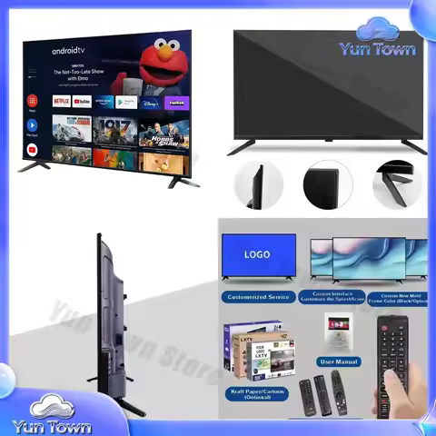 Smart Tvs Television Lcd Led 32 43 50 55 65 75 85 Inch HD 2k 4k Android Google Tv Smart Display Scre