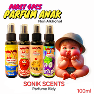 Paket 4 pcs Parfume Anak Parfume Kidy Non Alchohol 100ml Bpom Minyak Wangi Anak Mengandung Castor Oi