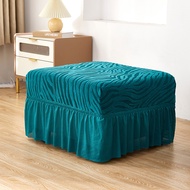 Footstool Cover Footstool Cover Square Footstool Protection Elastic Fabric Sofa