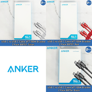 (Anker) USB C to USB C Cable 6FT 100W Braided 2 Pack สายชาร์จ