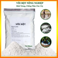 Powdered Lime used in agriculture improves and increases soil PH for plants