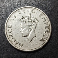 British India King George VI 1/2 Rupee 1946