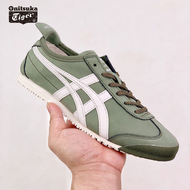 New Onitsuka Tiger Mexico 66 R Comfort Running Shoes Unisex Leather Sport Sneakers for Men Women Ladies Walking Jogging Shoe GREEN