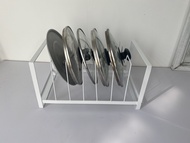 [FREESHIP] Kệ để nắp vung xoong nồi thớt cao cấp L12 tiện lợi cho nhà bếp khung thép carbon lớp sơn 