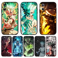 TPU Luxury Black Silicone Soft Case【L-4】Anime Dr. Stone for Huawei Nova 2i 2 Lite 3 3i 4E 5i 5T 7 10