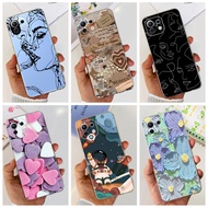 For Xiaomi Mi 11 Lite 5G Case Fashion Art Painted Transparent Silicone Soft TPU Phone Cover For Xiaomi 11 Lite 5G NE Casing