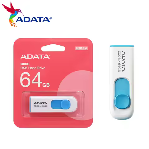 Original ADATA USB 2.0 C008 16GB 32GB 64GB USB Flash Drive High Speed usb flash drive Memory Stick P