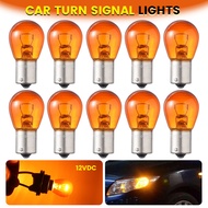 10Pcs/2pcs Car Indicator Light Brake Reverse Lamp Parking Light LED Bulbs 12V 1156 BAU15S PY21W Ambe