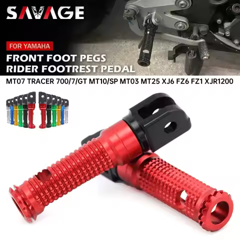 Foot Pegs Footrest Footpegs Pedal For YAMAHA MT07 Tracer 700 XSR MT03 MT25 YZF R25 R3 R125 R1 R6 TDM