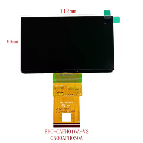 New LCD Screen FPC-CAFH016A-V2 C500AFH050A HD LCD Display Panel Projector LCD Repair Parts LED FPC-C