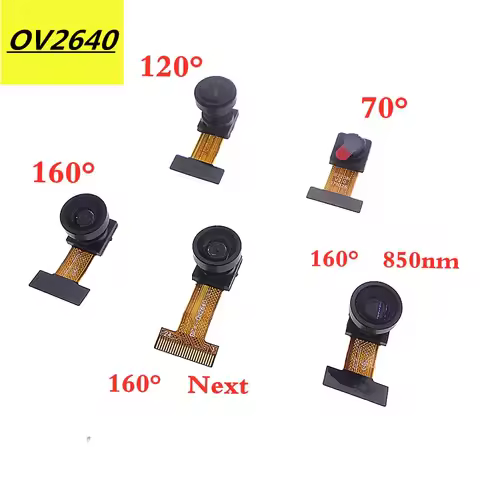 OV2640 21MM 66/120/160 degrees 850nm night version camera module JPEG camera module 24PIN 0.5MM Pitc