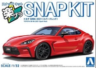 青島文化 Aoshima 1/32比例 豐田 GR86 2021年款 拼裝模型 [AO-20038紅色]