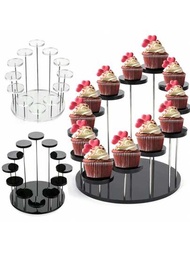 多層蛋糕架圓形糕點蛋糕支架托盤，適用於婚禮生日派對