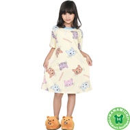 Kiminori CARLA Dress Anak Perempuan Lengan Pendek