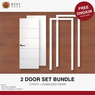 BUNDLE 2 PCS EZZY DOOR SET KUSEN - Pintu Kayu Engineering + Kusen