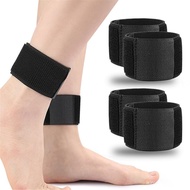 Achilles Tendonitis Brace, 2 Pairs Adjustable Achilles Compression Support Strap Wraps for Men Women