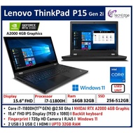 Lenovo ThinkPad P15 Gen 2i | Core i7-11800H | 2-Year Warranty T&C | 4GB Nvidia RTX A2000 | 15.6" Gam