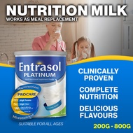 Entrasol Nutrition Halal Meal Replacement 200g–800g | Low Lactose | High Calcium & Fibre | Health