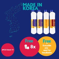 8" / 20cm 4PC, Water Filters for RASLOK or Wow water dispensers Korea Water Filters water purifier K