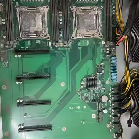 X99-6Plus V1.0 LGA2011-3 Mainboard DDR4 M.2 NVMe SATA E5 V3 V4 Support Used Motherboard Chinese Tran