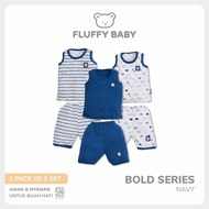 LUFFY Trousers Set 3/4 BOLD (1 Pair) SKD3SB/SKD3XB NAV SIZE S,M,L