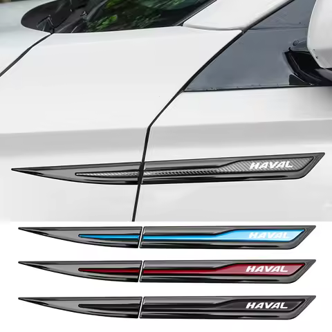 2pcs Car Door Fender Side Blade Badge Car Body Protective car Metal Sticker For Haval H9 H6 Jolion M