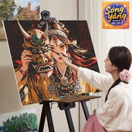 SY-framed-32*40/40*50cm-color by number - girl's coloring by number painting-coloring by number pain