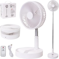 Portable Office Fan Foldable Vertical Height Adjustable Range 36.1cm to 99.1cm 4-speed Wind Speed an