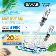 Máy Hút Bụi Cầm Tay Không Dây Sạc Pin Damas D-610W - Lực Hút 12000Pa - Dung Lượng Pin 6000mAh - Đèn 