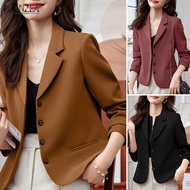 Esolo ZANZEA Korean Style Women Notched Collar Long Sleeve Elegan Office Thin Slims Blazer Fashion Coats KRS #11
