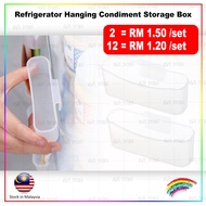 2pcs Set Refrigerator Hanging Condiment Storage Box 两件套迷你收纳挂架 Rak Simpanan Mini Peti Sejuk 2pcs