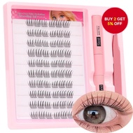 Lash Clusters Manga Lash Extension Kit Curly Cluster Eyelash Extensions Natural Lash with Bond and S