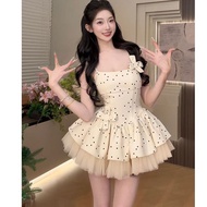 <[CDATA[Birthday Princess Dress - Elegant Polka Dot Net Gauze]]>