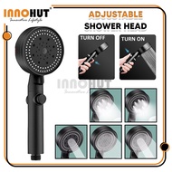 [5 Modes] Innohut Adjustable High Pressure Shower Head Kepala Paip Air Hujan Handheld Massage Shower