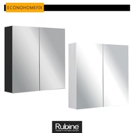[RUBINE] RMC-1250D20 BK (PEARL BLACK) / RMC-1250D20  WH (PEARL WHITE) Wall Mounted Cabinet Mirror Stainless Steel