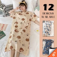 0438 RIYO Gaun Piyama Wanita Baju Tidur Pakaian Tidur Piyama Pakaian Malam Perempuan