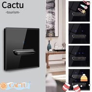 CACTU Toggle Switch Black LED Indicator 1/2/3/4 Gang 1 Way Wall Light Switch