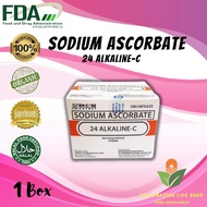 1 BOX 24-ALKALINE C 100-CAPSULES SODIUM ASCORBATE AUTHENTIC SOLD BY ECS AMAZING LIFE SHOP